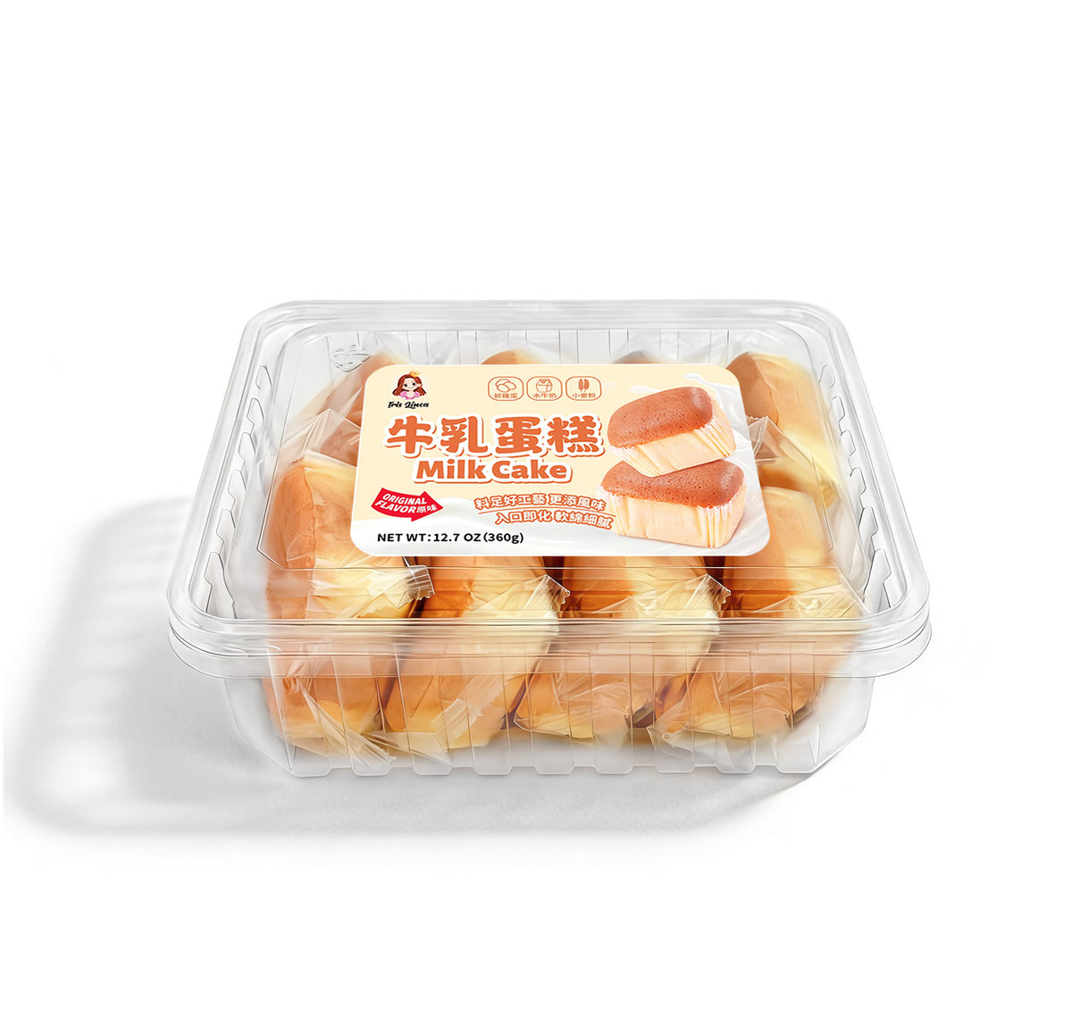 Iris Linca 8 Piece Milk Sponge Cake
