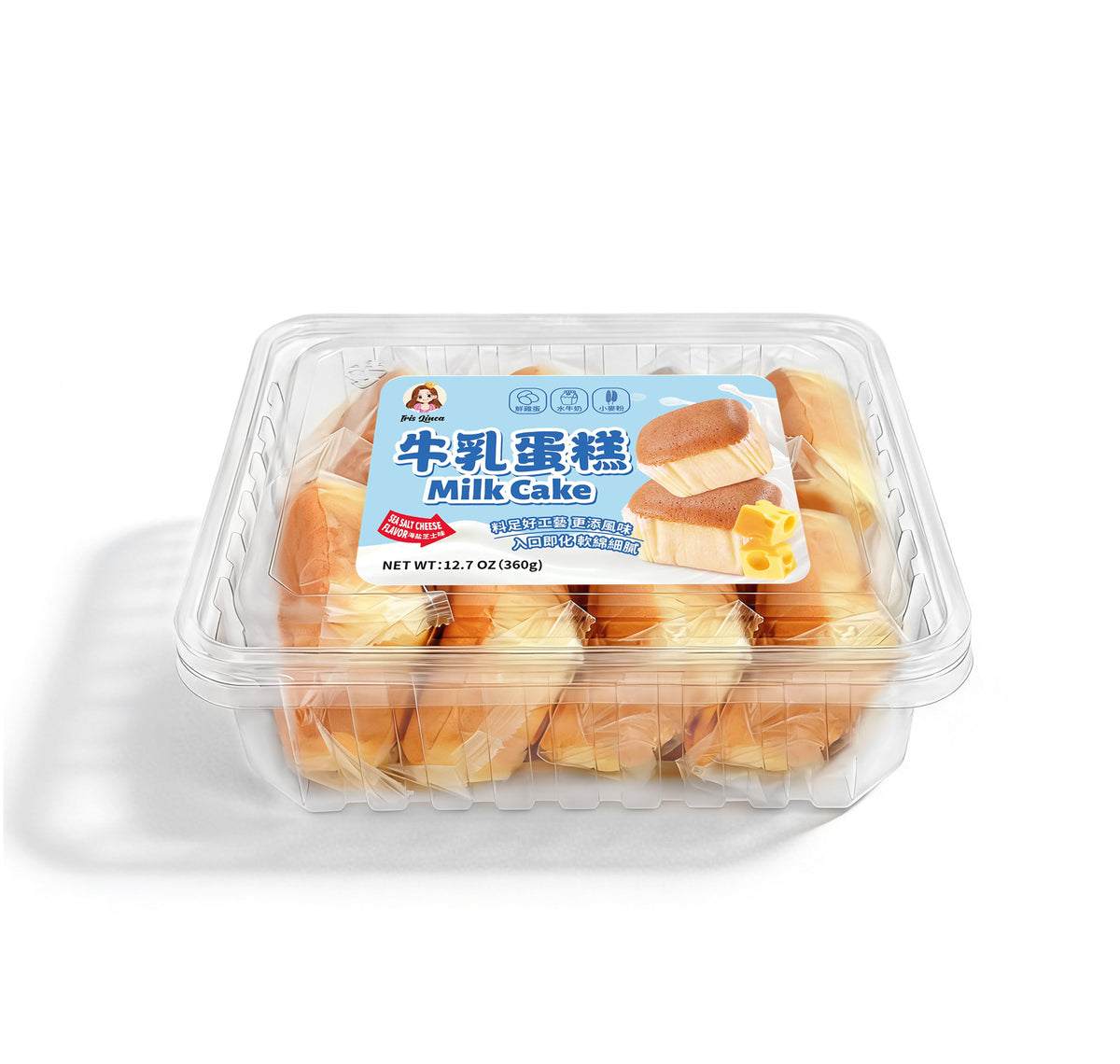 Iris Linca 8 Piece Milk Sponge Cake